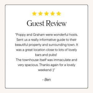 The Old Townhouse 5-Star review from Ben